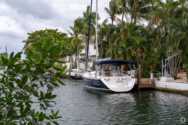 In Keystone Point you can find all kind of boats parked behind your neighbors homes.