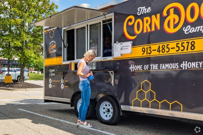 The Corn Dog food tuck is alway popping up all over Lawrence.