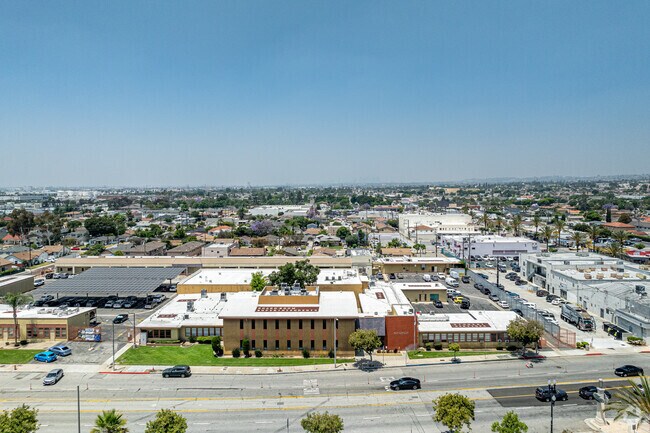 The front of Montebello Community School in Montebello.
