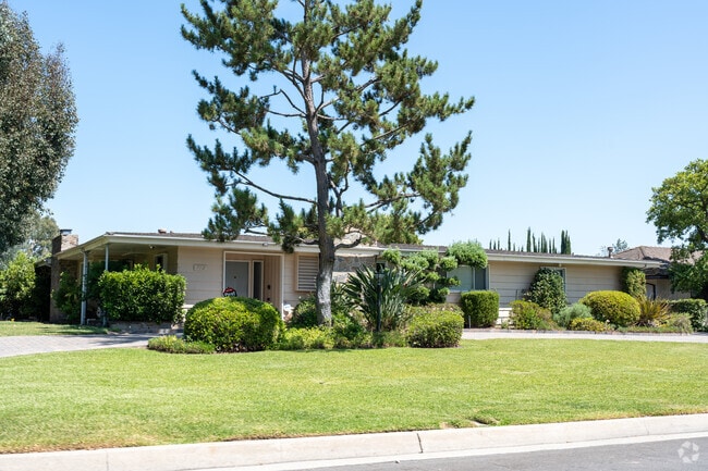 Single-story ranch-style homes are scattered throughout the East Pasadena neighborhood.