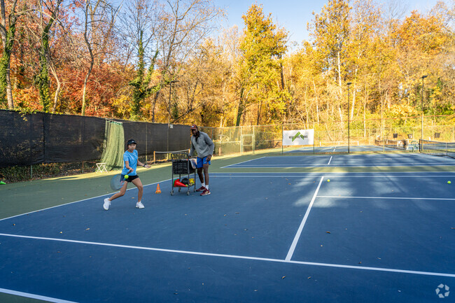 Idle Hour Tennis Club in Aronimink features 12 clay courts and 4 new hard courts.