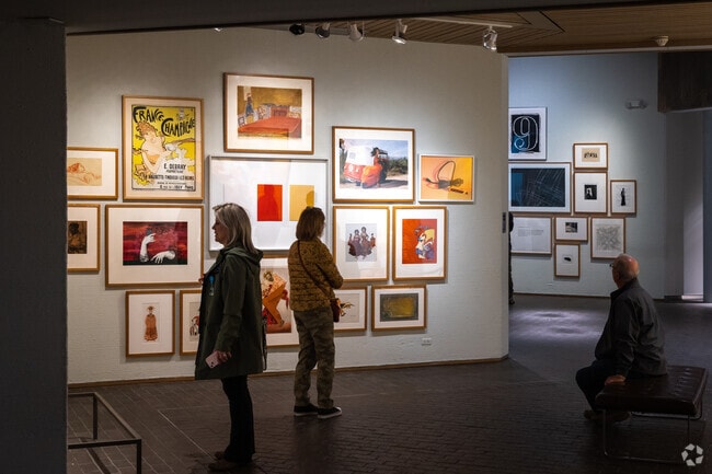 Visitors taking in the amazing art at the McNay Museum.