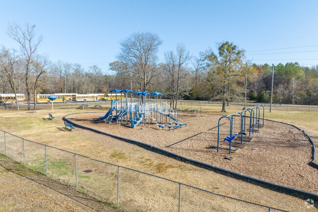Calera Elementary School has a fun playground.