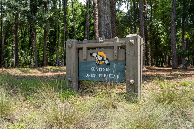 Sea Pines Forest Preserve is a great place to go for a wooded hike in the shade.