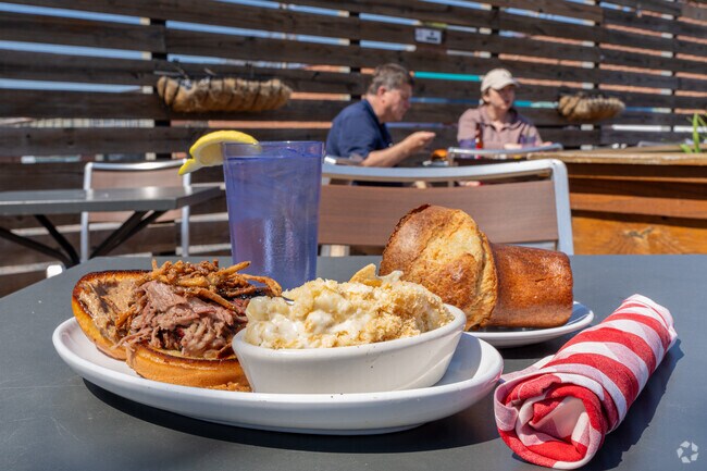 Try the brisket sandwich and a popover at the Princeton Heights favorite, Salt + Smoke.
