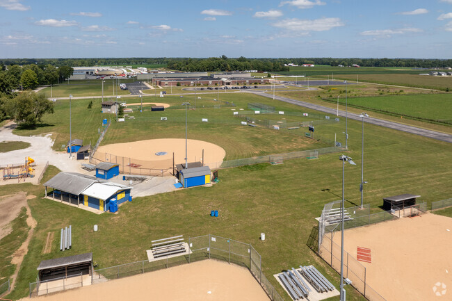 New Paris Elementary School's sports facilities.