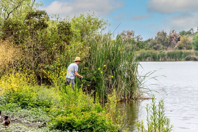 Fishing is a favorite pastime at Guajome Regional Park’s lake.