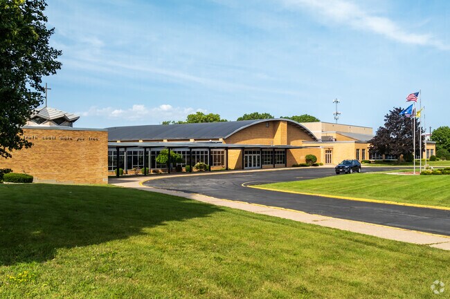 Lourdes Academy - the schools south of the office building