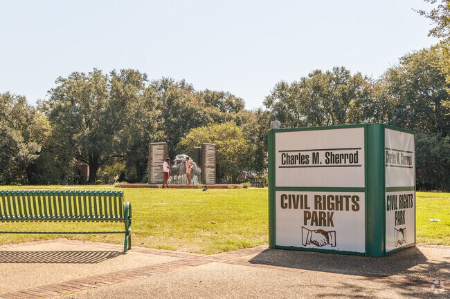The Civil Rights hosts a monument to the brave souls that fought for equal rights.