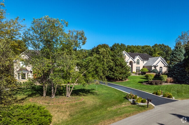 Timberlake has many hilly roads that give properties wonderful views of the surrounding area.