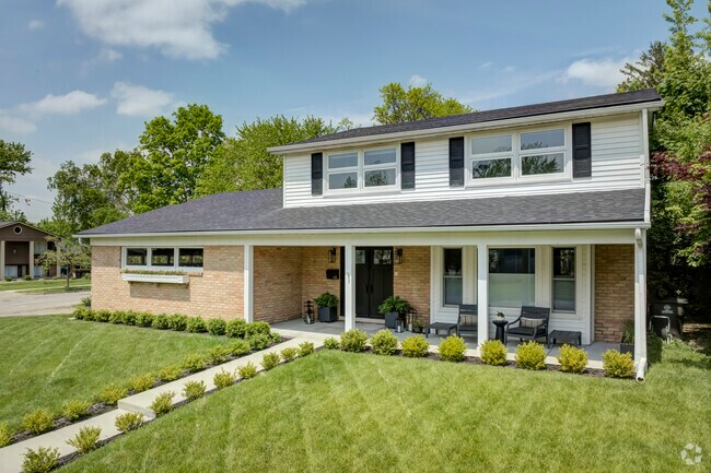 Vernon Downs homes like this charming Colonial are conveniently close to street parking.