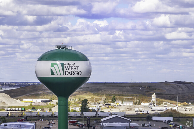 You can see the West Fargo water tower from Meadowridge.
