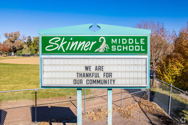 Skinner Middle School is the home of the Scorpions.