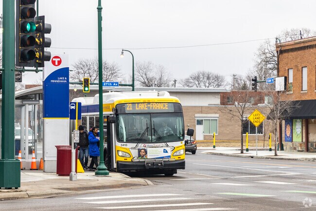 The Longfellow neighborhood has ample transit options including bus and light rail.