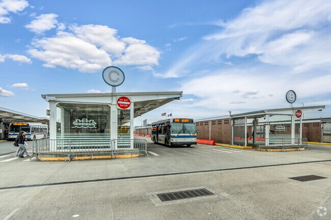 In addition to the ferry, the St. George Ferry Terminal also has a bus depot.