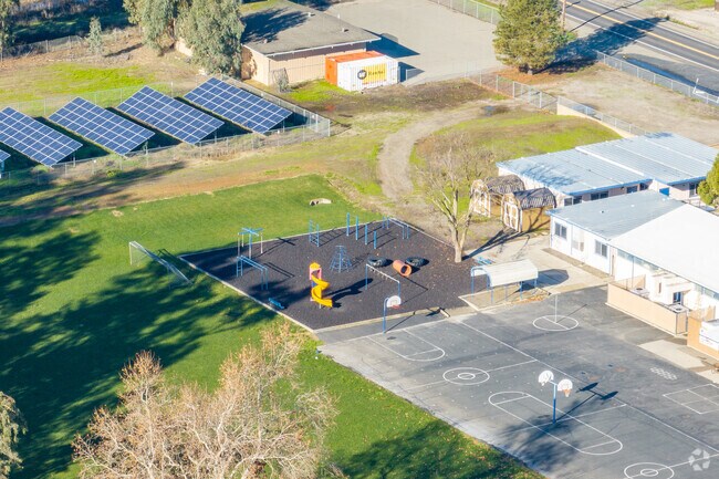 Your kids will love the playground at Pleasant Grove School.