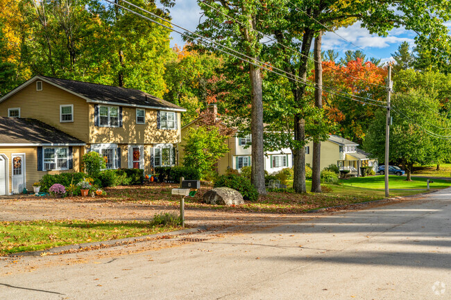 A row of homes in Southwest Nashua portray the secluded feel that the many trees give it.