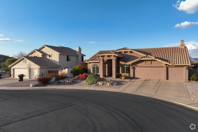 Some homes in Red Mountain Ranch are designed with Spanish architecture influence.