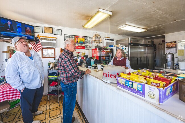 Grand Bay residents enjoy local BBQ and seafood options around the area.