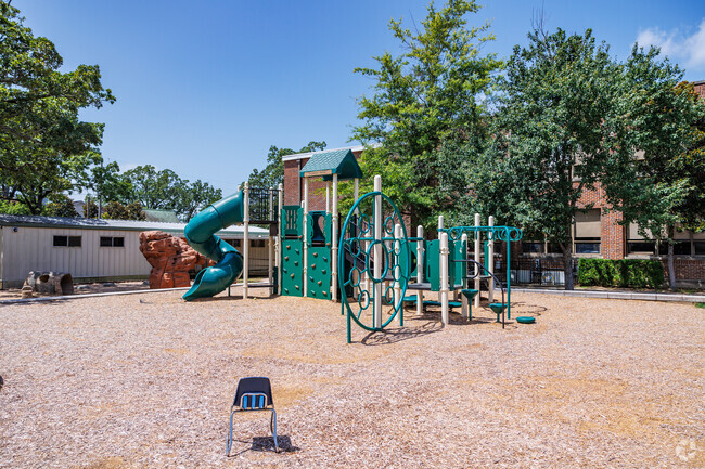 The playground at Forest Park Elementary awaits students at recess.
