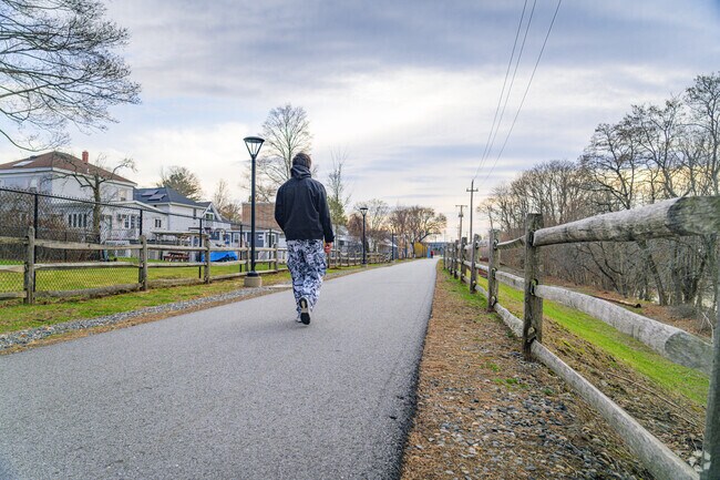 Locals of Ward Hill looking to enjoy the nice weather can walk to the downtown area of Haverhill using the Bradford Rail Trail.