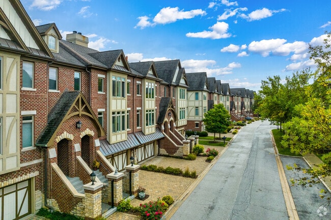 Upscale townhouses are available near the city center of Downtown St. Charles.