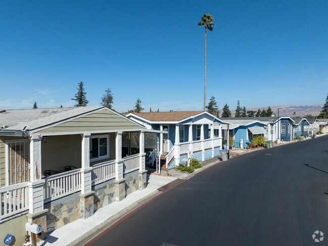 Dove Hill offers a charming row of well-kept mobile homes in a peaceful setting.