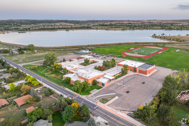 Nevin Platt Middle School offers a sprawling campus when viewed from above.