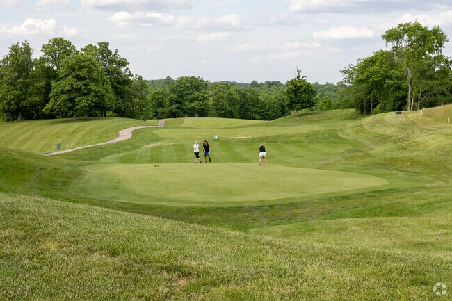 Many Bright residents spend their free days hitting the greens at the Sugar Ridge Golf Course.