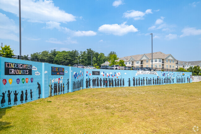 Voorhees Town Center Mall has a mural commemorating school graduates.