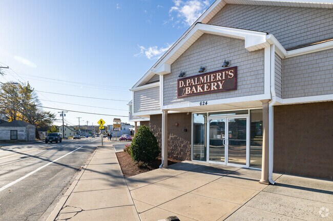 D. Palmieri's Bakery is situated off Route 128 on the edge of the Hartford Neighborhood border.