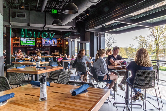 Drift on Pine in La Porte serves cocktails and food while patrons take in the view of the lake.