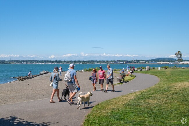 Boulevard Park is a popular spot for locals to enjoy the views of Bellingham Bay.