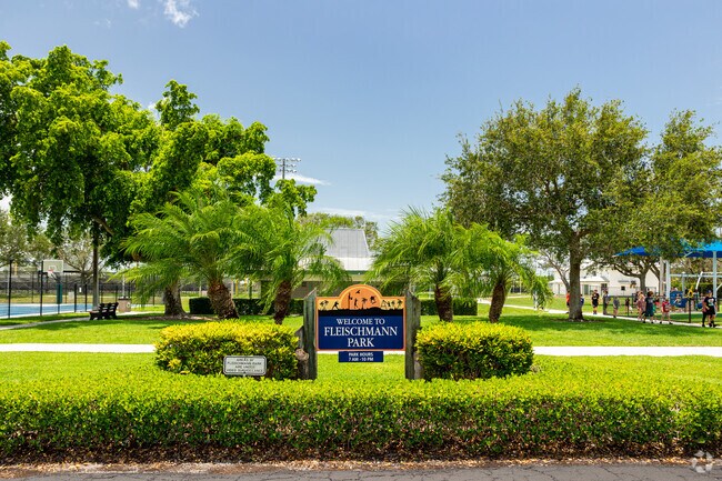 Fleischmann Park, four miles away from Autumn Woods, is a large multi-purpose park with several amenities.