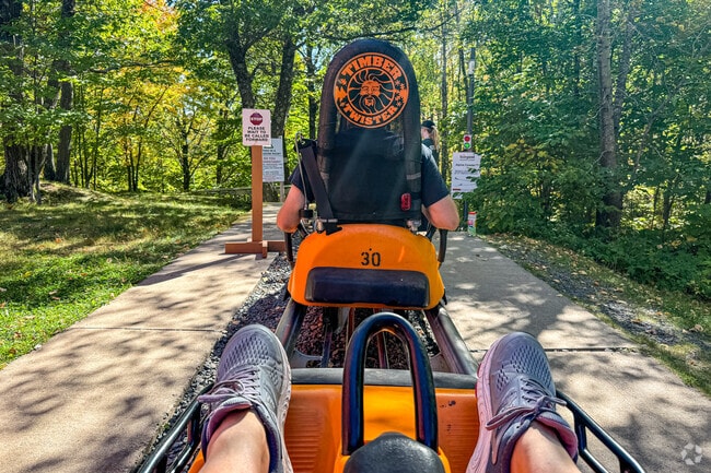 Morgan Park residents enjoy a day at the Spirit Mountain adventure park.
