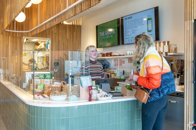 The Grove Juicery & Wellness Cafe is a perfect place for Pacific Meadows residents to unwind.