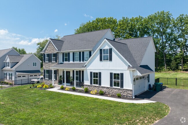 New construction modern Colonial builds make great family homes in Upper Providence Township.