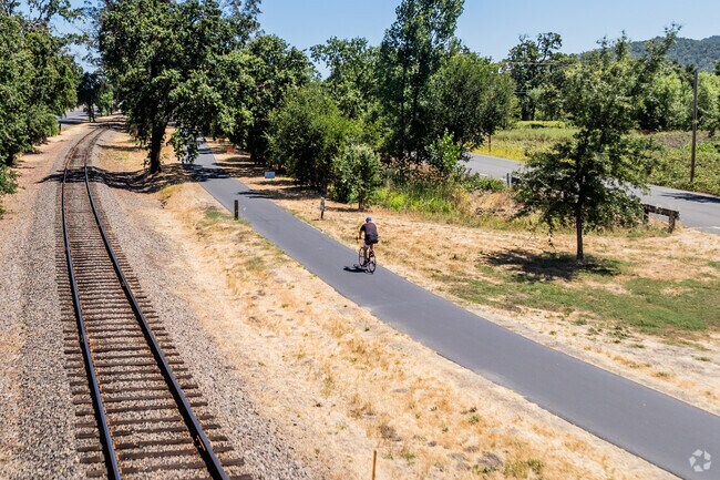 Springwood Estates is filled with various biking trails like the Napa Valley Vine Trail.