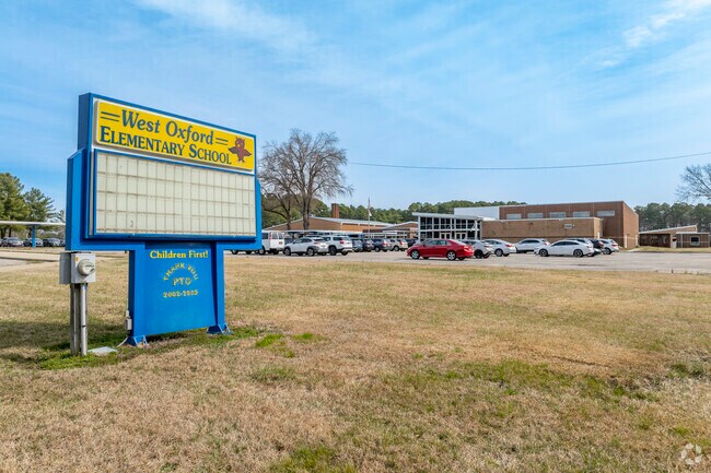 West Oxford Elementary School is the main public education starting point for most students of Oxford and the surrounding area.