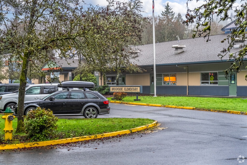 Brookside Elementary School signage.