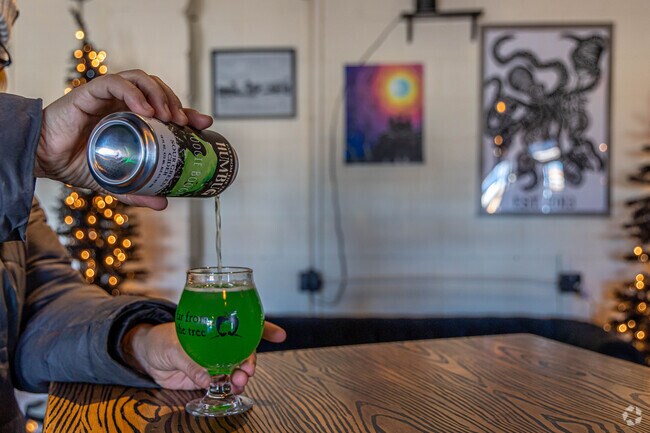 Stop by Far from the Tree in Witchcraft Heights for draft and canned beer.