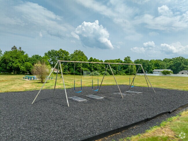 The swings at Taylor Mills School are fun for all ages.
