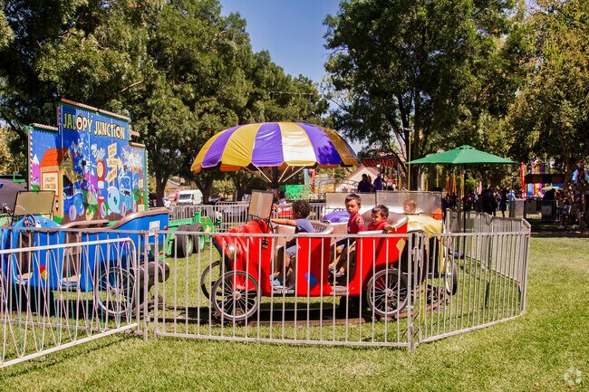 The Newman Fall Festival in Newman, CA, celebrates fall.