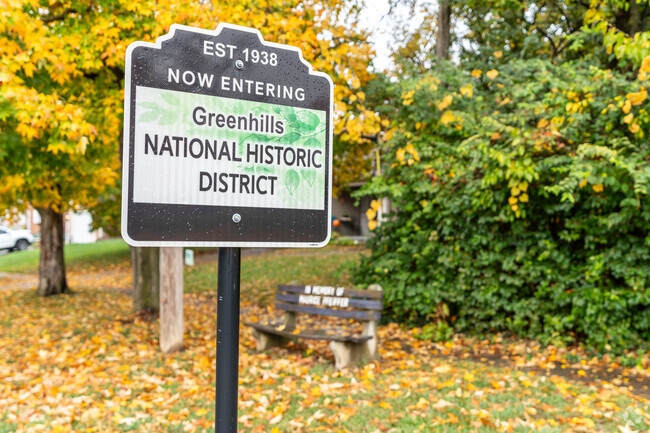 Greenhills, OH is one of 3 greenbelt communities developed under President Franklin Roosevelt.