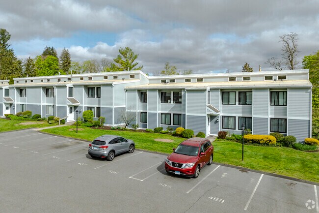 Condos with and without garages are available in a few locations in Ridgefield.