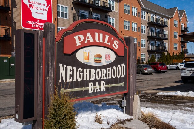 This is the signage for Paul's Neighborhood Bar in the Sak's Woods neighborhood of Middleton.