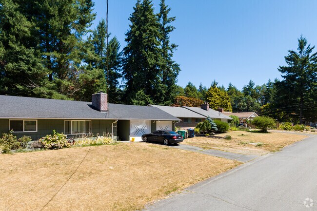 Charming homes in Lake Ballinger adorn the streets with a touch of magic.