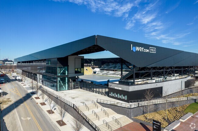 The Lower.com Field hosts the Columbus Crew soccer team and can seat over 20,000 people.