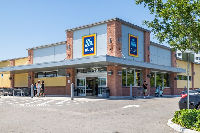 Shop all your grocery needs at Aldi on Biscayne Blvd, east of Biscayne Park, FL.