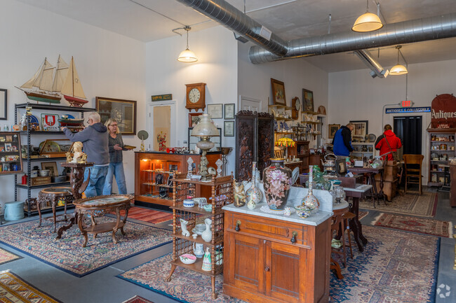 Bridge Antiques in North Weymouth offers an array of vintage finds.